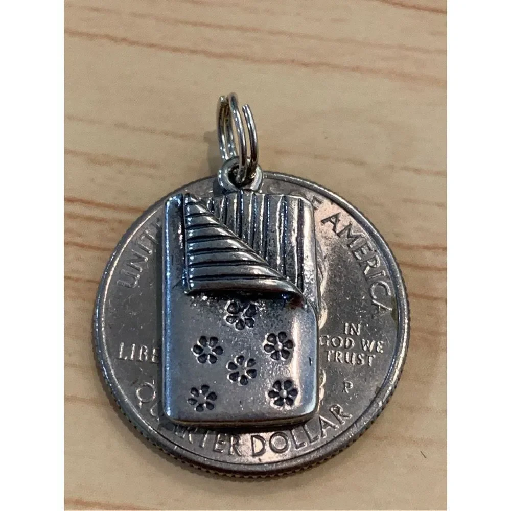 Sleeping Bag Party Sterling Silver Jewelry Charm #camping #party